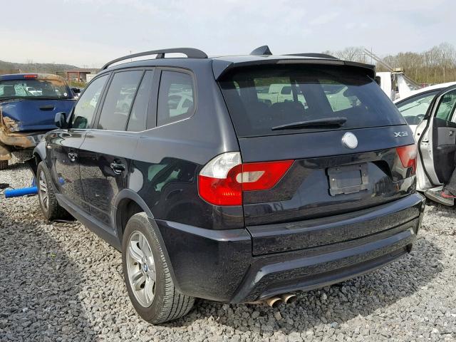 WBXPA93416WD27582 - 2006 BMW X3 3.0I BLACK photo 3