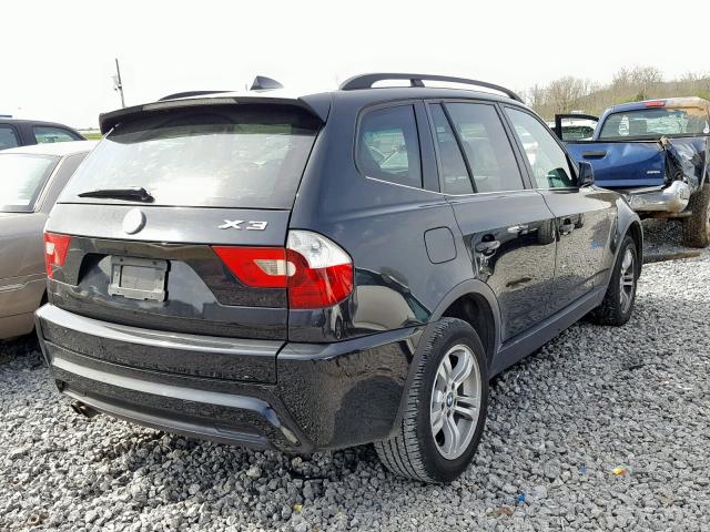 WBXPA93416WD27582 - 2006 BMW X3 3.0I BLACK photo 4