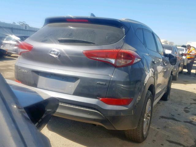 KM8J3CA43JU624542 - 2018 HYUNDAI TUCSON SEL GRAY photo 4