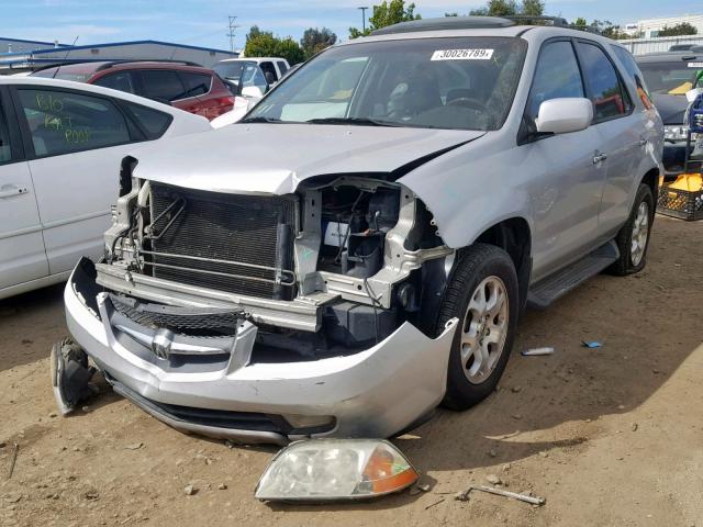 2HNYD188X2H512316 - 2002 ACURA MDX TOURIN SILVER photo 2