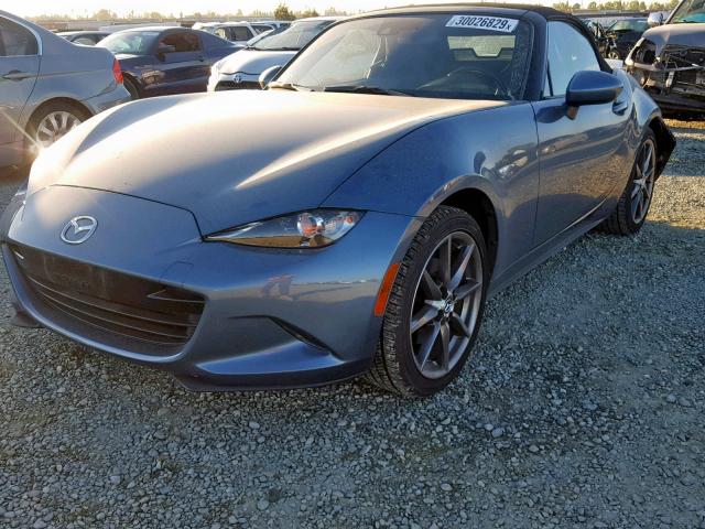 JM1NDAD79G0106304 - 2016 MAZDA MX-5 MIATA BLUE photo 2