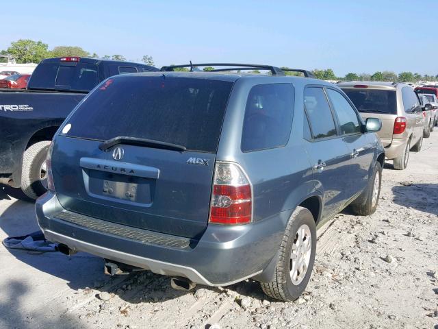 2HNYD18866H540233 - 2006 ACURA MDX TOURIN BLUE photo 4