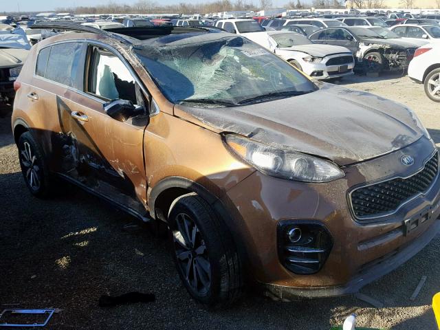 KNDPN3AC0K7510661 - 2019 KIA SPORTAGE E BROWN photo 1