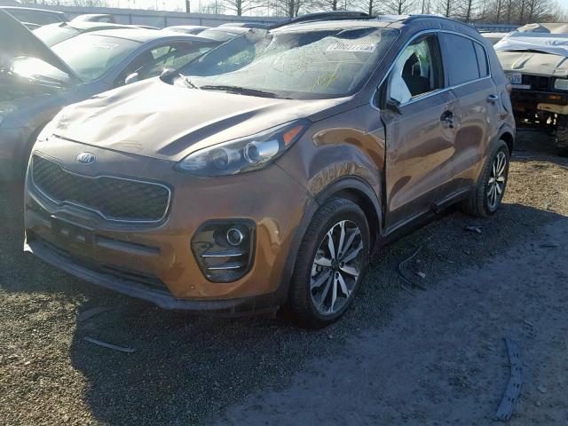 KNDPN3AC0K7510661 - 2019 KIA SPORTAGE E BROWN photo 2