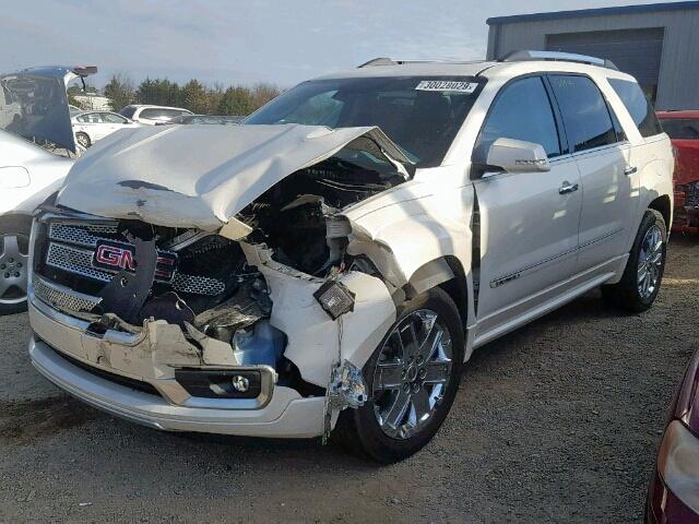 1GKKRTKD0EJ314298 - 2014 GMC ACADIA DEN WHITE photo 2