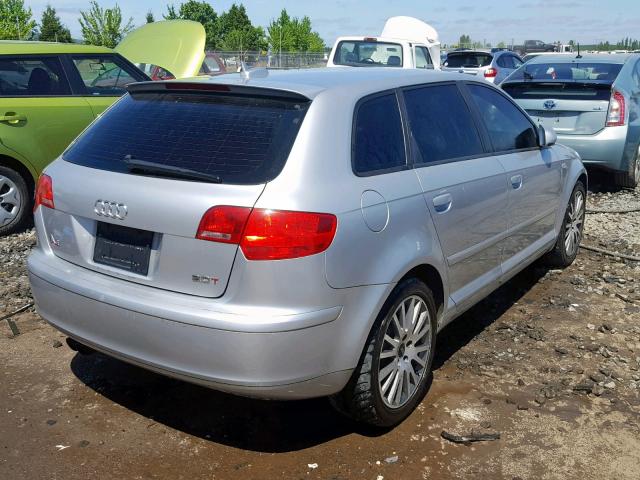 WAUMF78P76A006565 - 2006 AUDI A3 2.0 SPO SILVER photo 4