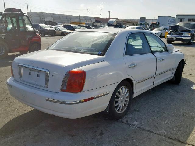 KMHFU45E14A298791 - 2004 HYUNDAI XG 350 WHITE photo 4