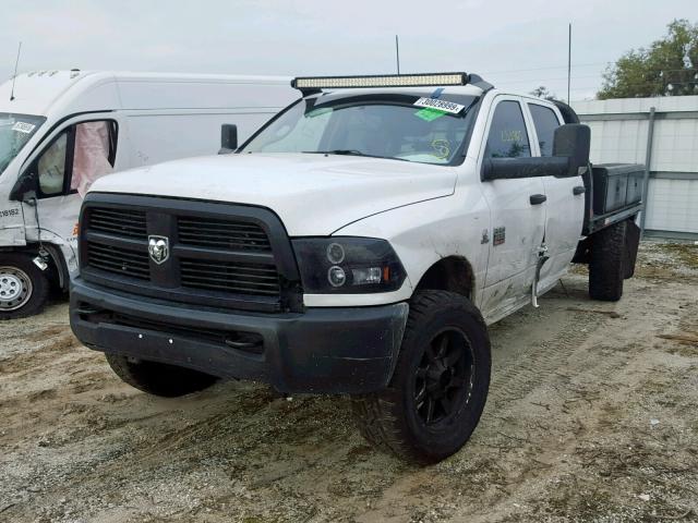 3C6UD5HL5CG198485 - 2012 DODGE RAM 2500 S WHITE photo 2