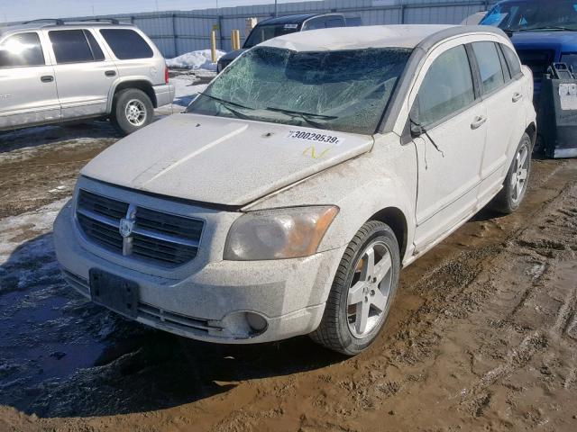 1B3HB78K27D136095 - 2007 DODGE CALIBER R/ WHITE photo 2