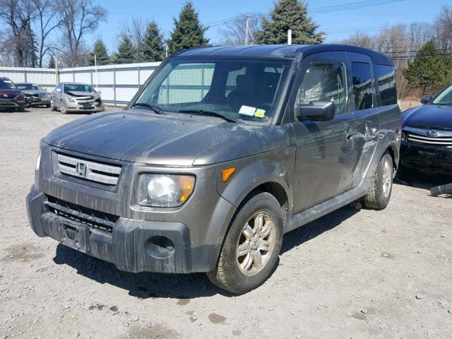 5J6YH28737L003681 - 2007 HONDA ELEMENT EX GRAY photo 2