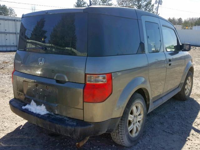 5J6YH28737L003681 - 2007 HONDA ELEMENT EX GRAY photo 4