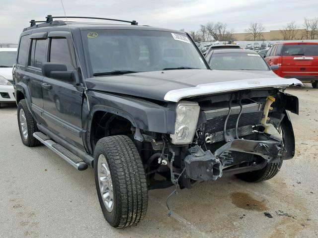 1J8HG48K46C204179 - 2006 JEEP COMMANDER BLACK photo 1