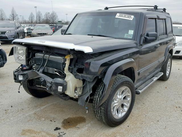 1J8HG48K46C204179 - 2006 JEEP COMMANDER BLACK photo 2