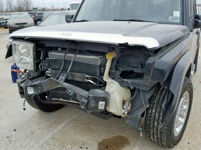1J8HG48K46C204179 - 2006 JEEP COMMANDER BLACK photo 9