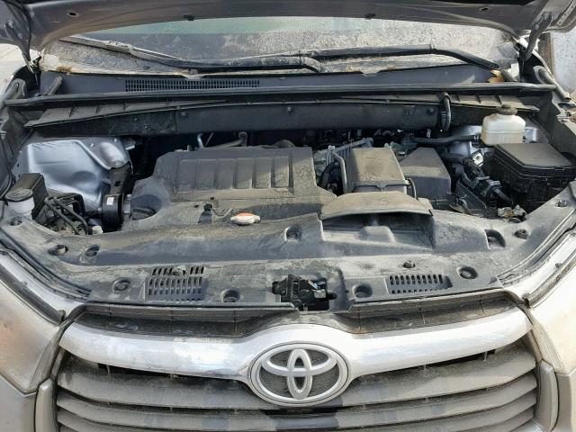 5TDZKRFH8GS185778 - 2016 TOYOTA HIGHLANDER GRAY photo 7