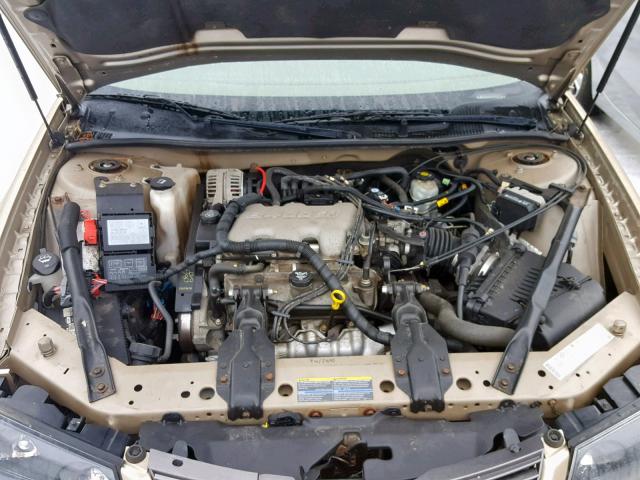 2G1WF52E549343938 - 2004 CHEVROLET IMPALA GOLD photo 7