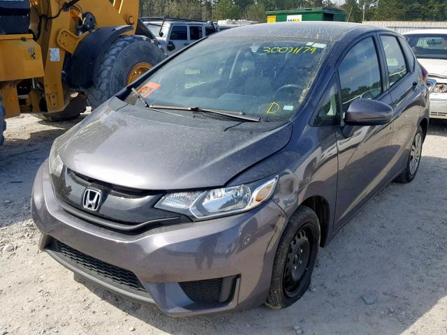 3HGGK5H50HM713707 - 2017 HONDA FIT LX GRAY photo 2