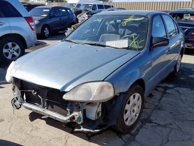 2HGEJ6615YH572826 - 2000 HONDA CIVIC BASE Mavi foto 2