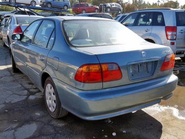 2HGEJ6615YH572826 - 2000 HONDA CIVIC BASE Mavi foto 3