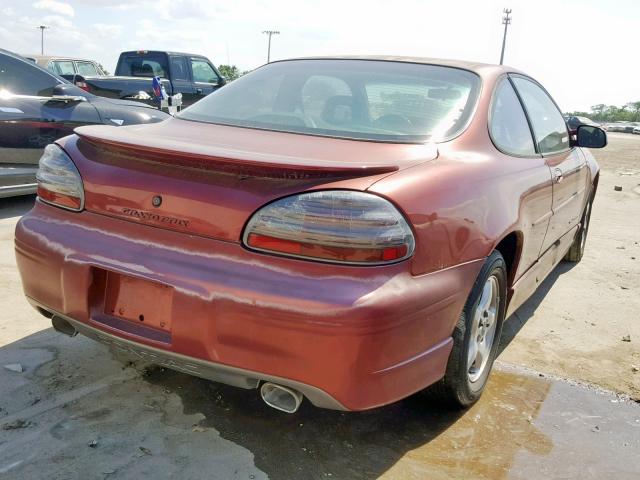 1G2WP12KXYF263667 - 2000 PONTIAC GRAND PRIX MAROON photo 4