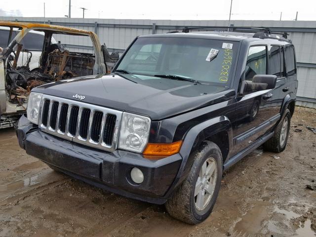1J8HG48K28C220688 - 2008 JEEP COMMANDER BLACK photo 2