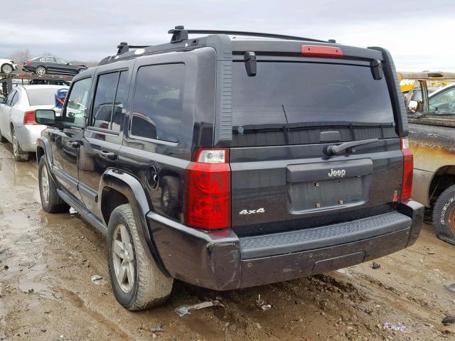 1J8HG48K28C220688 - 2008 JEEP COMMANDER BLACK photo 3