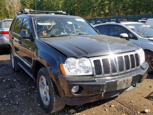 1J4HR58N65C628859 - 2005 JEEP GRAND CHER BLACK photo 1