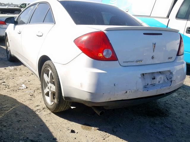 1G2ZH57N194116364 - 2009 PONTIAC G6 GT WHITE photo 3