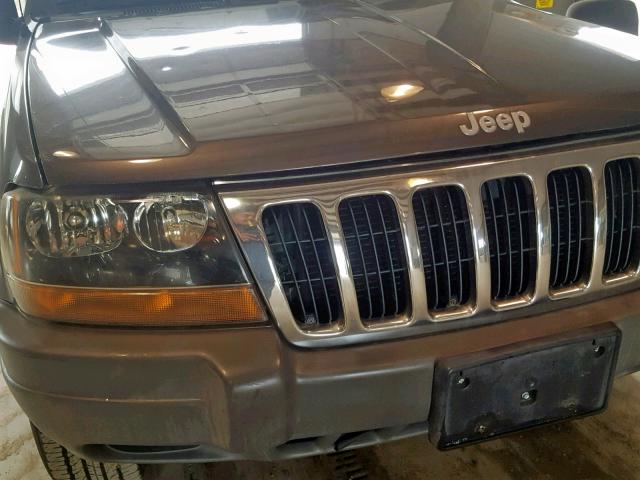 1J4GW58S3XC749829 - 1999 JEEP GRAND CHER GRAY photo 10