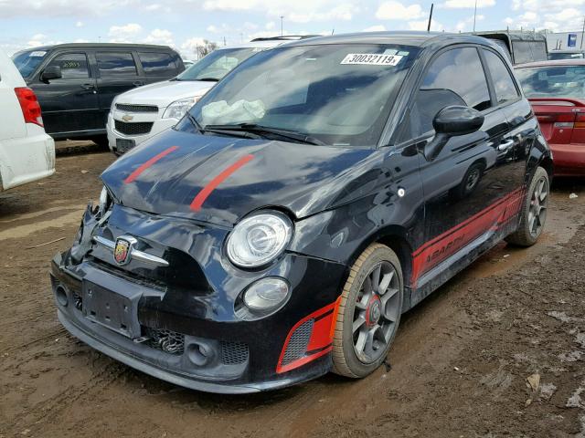 3C3CFFFH1DT554236 - 2013 FIAT 500 ABARTH BLACK photo 2