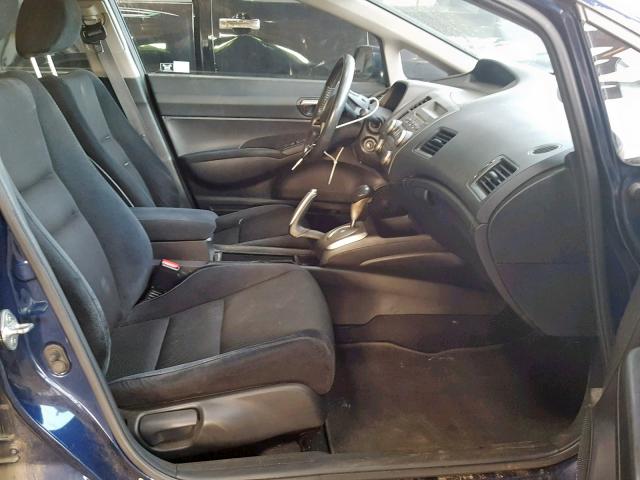 2HGFA16689H524953 - 2009 HONDA CIVIC LX-S 蓝色 照片 5