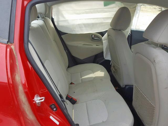 KNADM4A31D6292828 - 2013 KIA RIO LX RED photo 6