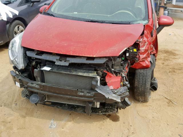 KNADM4A31D6292828 - 2013 KIA RIO LX RED photo 9