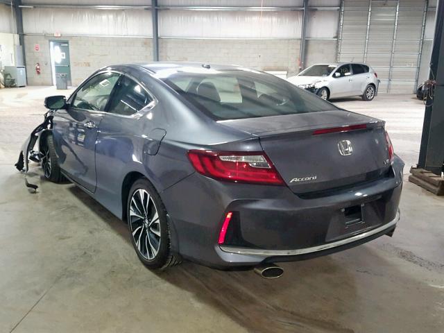 1HGCT2A84HA004824 - 2017 HONDA ACCORD EXL GRAY photo 3