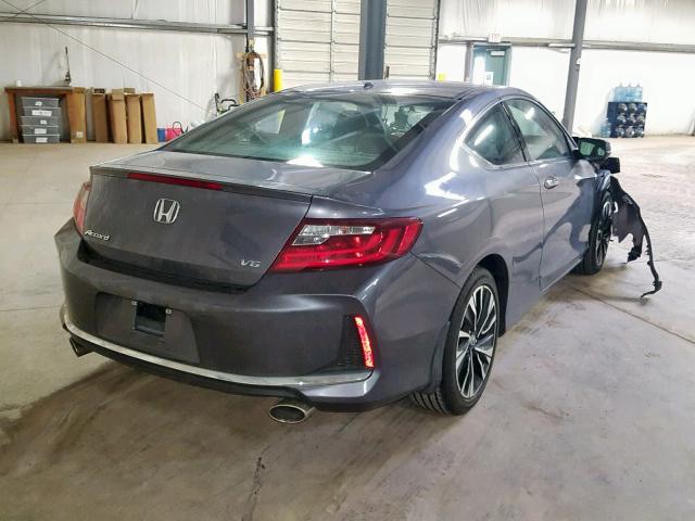 1HGCT2A84HA004824 - 2017 HONDA ACCORD EXL GRAY photo 4