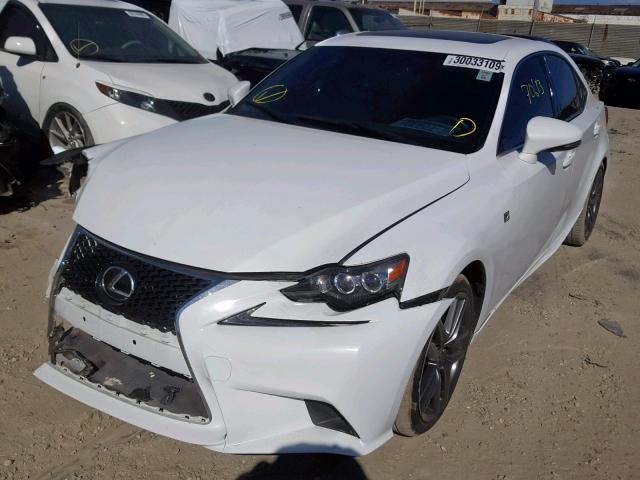 JTHBE1D23E5009120 - 2014 LEXUS IS 350 WHITE photo 2