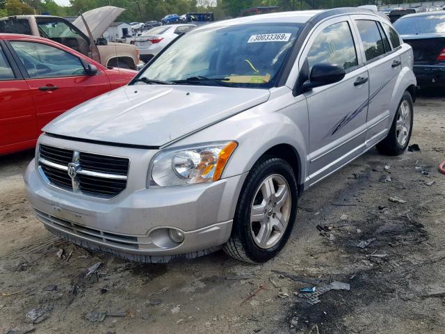 1B3HB48B87D595047 - 2007 DODGE CALIBER SX SILVER photo 2