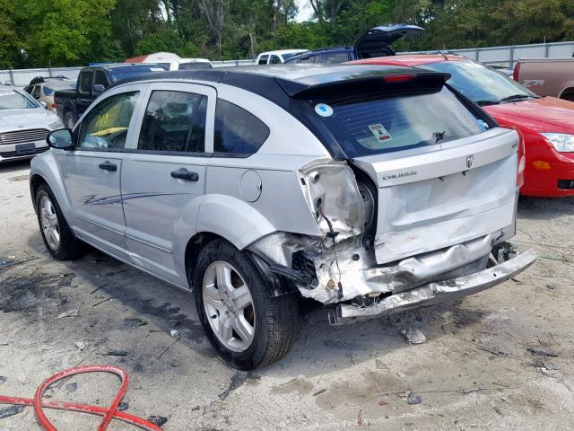 1B3HB48B87D595047 - 2007 DODGE CALIBER SX SILVER photo 3