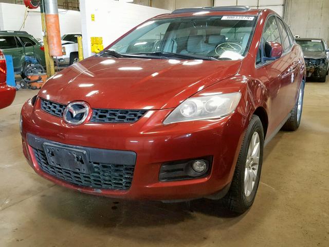 JM3ER293280205584 - 2008 MAZDA CX-7 RED photo 2