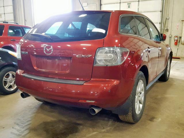 JM3ER293280205584 - 2008 MAZDA CX-7 RED photo 4