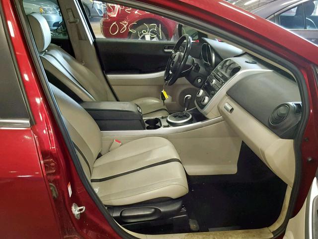 JM3ER293280205584 - 2008 MAZDA CX-7 RED photo 5