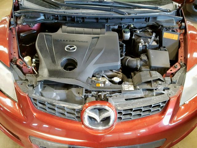 JM3ER293280205584 - 2008 MAZDA CX-7 RED photo 7