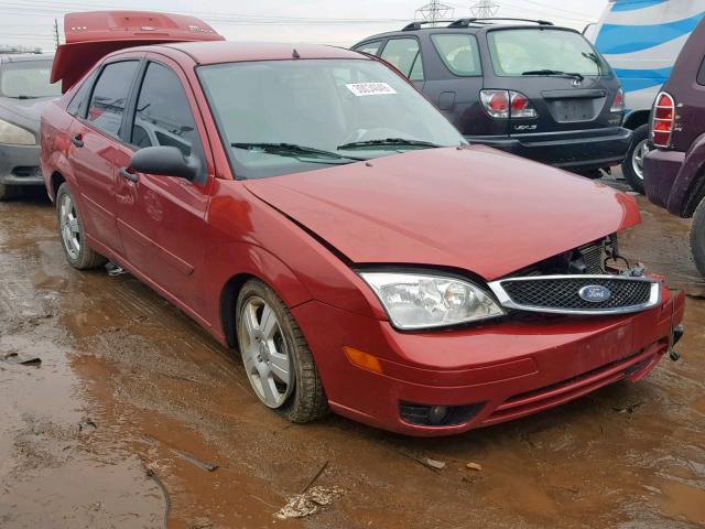 1FAFP34N95W161616 - 2005 FORD FOCUS ZX4 RED photo 1