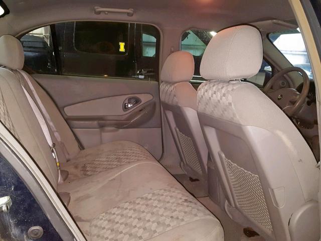 1G1ZT52845F309076 - 2005 CHEVROLET MALIBU LS BLUE photo 6