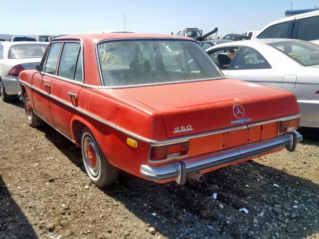 11401012033233 - 1969 MERCEDES-BENZ S CLASS RED photo 3