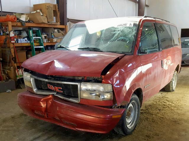 1GKDM19W3YB501522 - 2000 GMC SAFARI XT RED photo 2