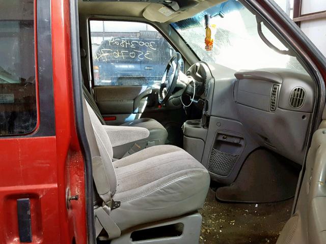 1GKDM19W3YB501522 - 2000 GMC SAFARI XT RED photo 5