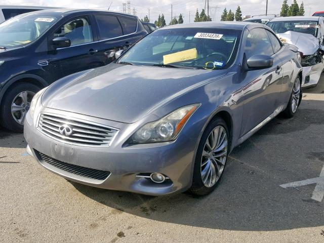 JN1CV6FE7BM953789 - 2011 INFINITI G37 BASE GRAY photo 2