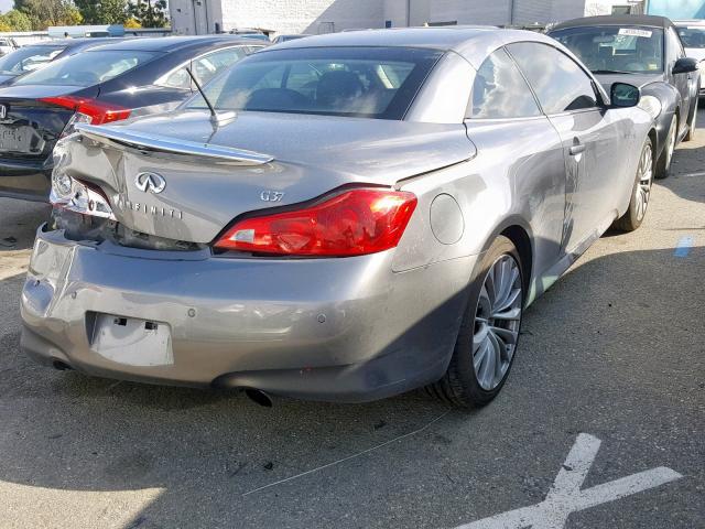 JN1CV6FE7BM953789 - 2011 INFINITI G37 BASE GRAY photo 4