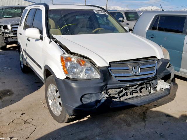 JHLRD78835C005569 - 2005 HONDA CR-V EX WHITE photo 1